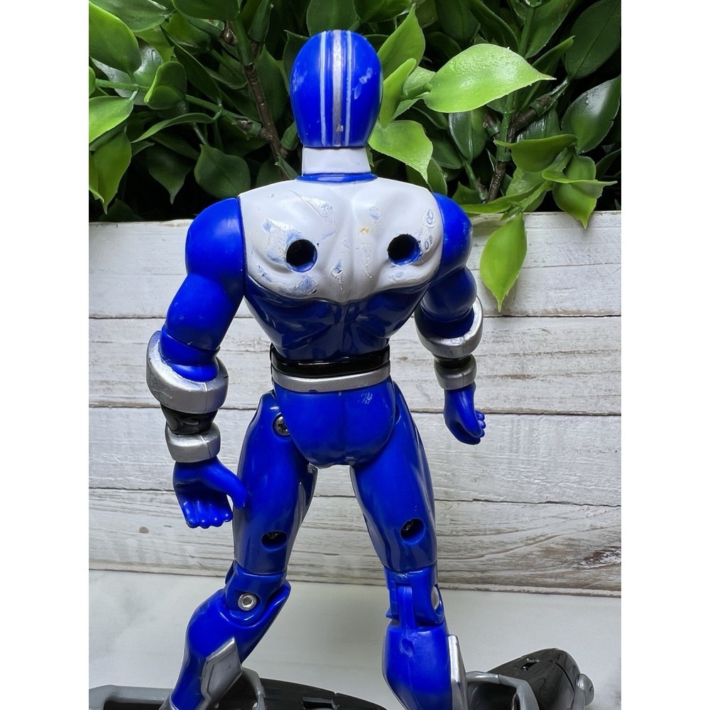Power Rangers Time Force Deluxe Blue Mega Battle Ranger Figure - Picture 5 of 9